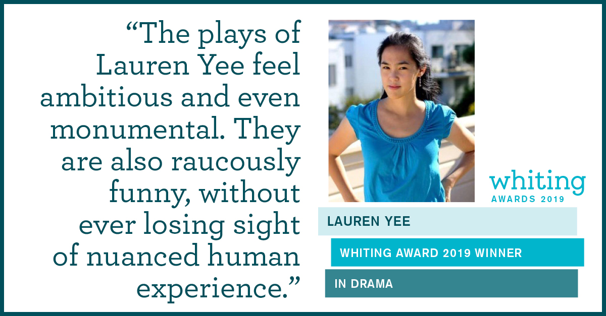 The Paris Review Whiting Awards 2019 Lauren Yee, Drama
