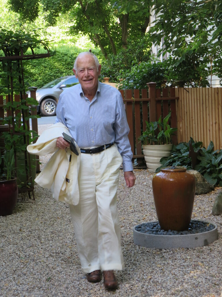 jim on his 90th birthday sag harbor 2015