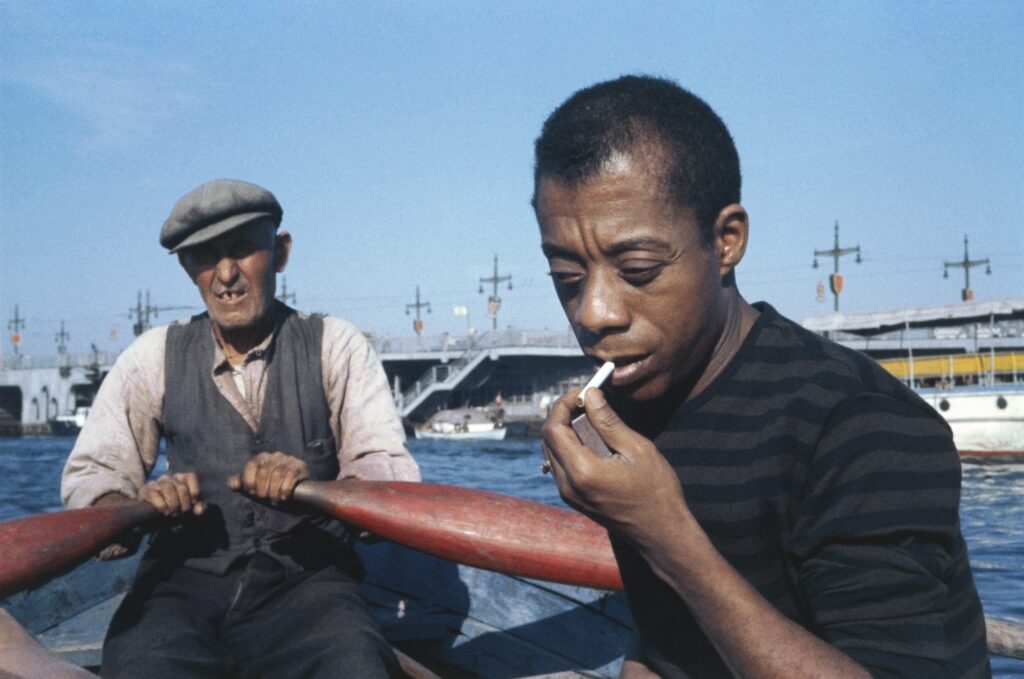 baldwin being rowed on golden horn 1965 sedat pakay