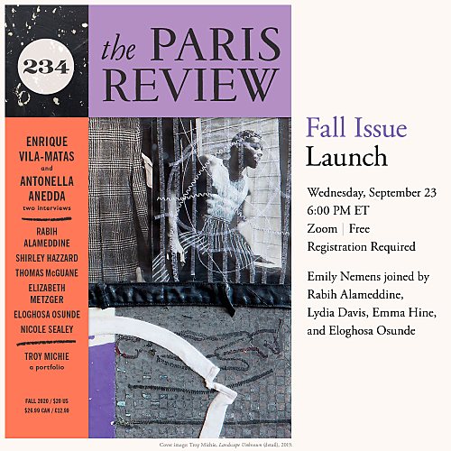 PAST EVENT: Fall Issue Launch: Readings from Issue no. 234